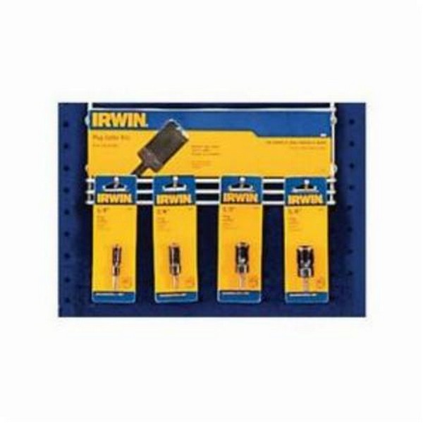 Plug Cutter Merchandiser, 8 Piece, Merchandiser Tool Storage Type, Yes Tool Storage Included