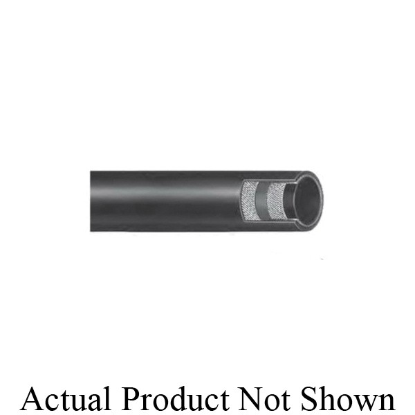 Water Discharge Hose, Washdown, 1 in Nominal, 1-27/64 in OD, 50 ft Length, 150 psi Working, -25 to 200 deg F, SBR Synthetic Rubber Tube/Cover, Wrapped, White