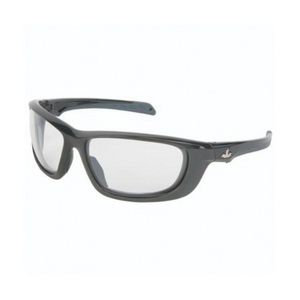 Safety Glass, Dual Lens, Series: USS Defense UD1 Premium, MAX6â„¢ Anti-Fog Lens Coating, Clear Lens, Gunmetal Frame, Polycarbonate Frame, Bayonet Temple, Specifications Met: ANSI Z87+, MIL-PRF-31013