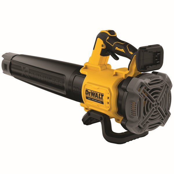 Handheld Blower, Brushless, Series: XR®, 450 cfm Air Flow, 125 mph Air, Lithium-Ion Battery, 20 VDC Battery, 5 Ah Battery, 2 hr Recharge, 66 dB Sound Level, Variable Speed Trigger/Lock Control, D-Handle Handle