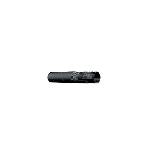 Water Suction Hose, Series: T202AA, Hose End Style, 2 in ID, 2.4 in OD, 100 ft Length, 150 PSI Working, -40 to 212 F, EPDM Rubber, Black, Import