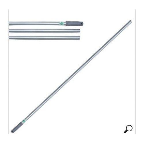 Squeegee Handle, Floor, Series: ProAlu, 56 in Length, 1 in Diameter, Anodized Aluminum/Nylon, Green/Silver