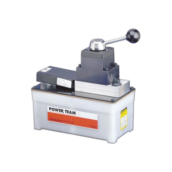 Hydraulic Pump, 1-Speed Air Driven, 28 cu-in/min at 5000 psi Oil Displacement, 3/8 in FNPT Fluid Port, 105 cu-in Oil, 40 to 120 psi Air, 9-1/2 in Length, 5 in Width, 7-3/4 in Height