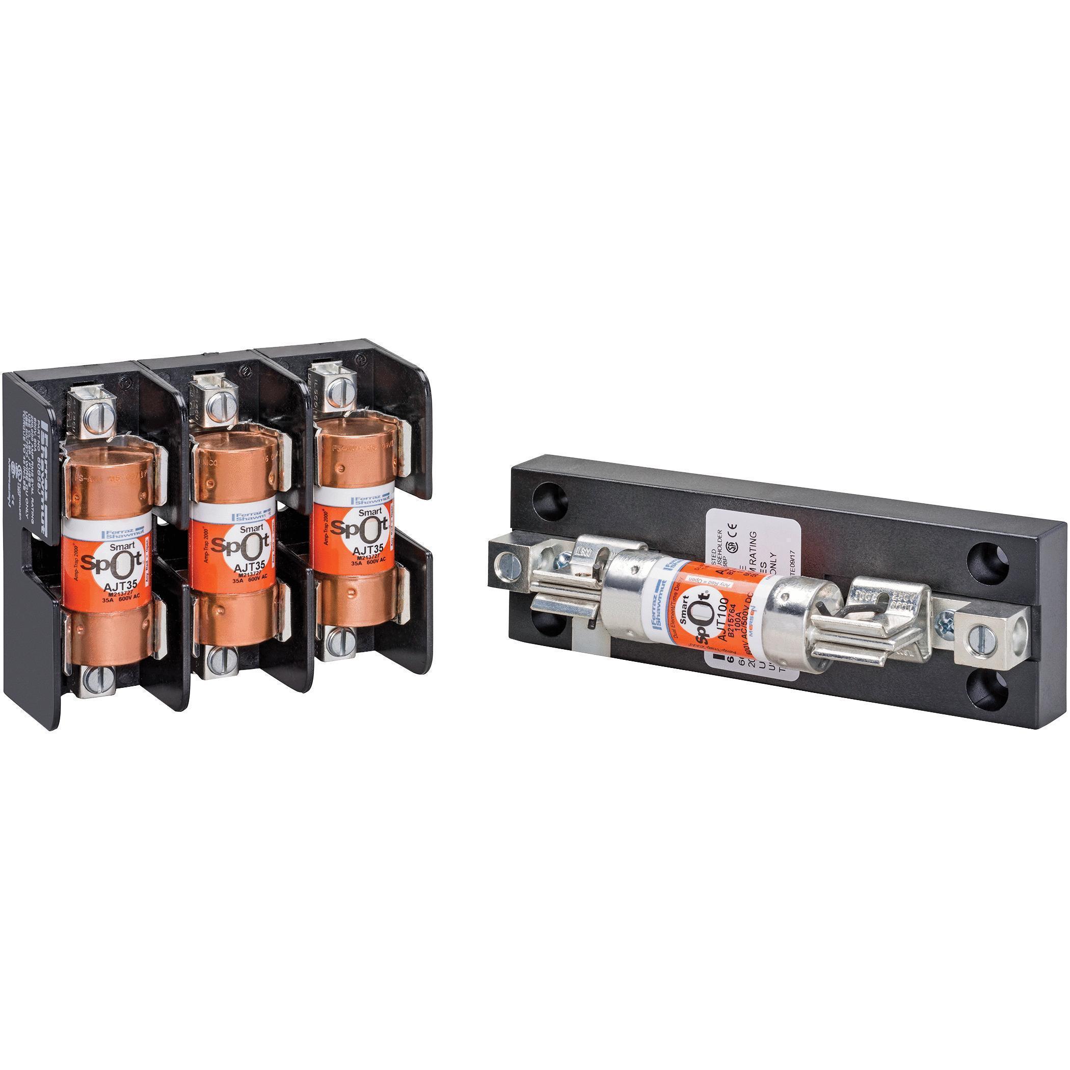 61007SJ 600V 100A SMALL J 2P FUSE BLOC MERSEN