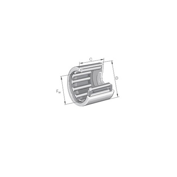 Drawn Cup Needle Roller Bearing, Series: BK Series, 6 mm Bore Dia, 10 mm Outside Dia, 1 Row, 9 mm W, Open Closure, 2850 N Dynamic/2600 N Static/310 N Fatigue, Steel Cage, 36500 rpm Maximum, 140 °C