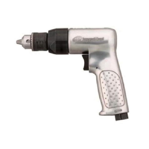 Air Drill, General Duty, Bare Tool Tool/Kit, 3/8 in Chuck, Keyed/Standard Chuck, 2000 RPM, 1/2 HP, 26/4 cfm, 90 PSI Air, 1/4 in NPTF Air Inlet, Trigger Throttle, 3/8 in Minimum Hose Size, Aluminum Housing, Pistol Grip, 83/94 dBA, No Reversible, 7.8 i
