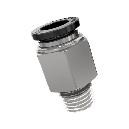Male Straight Stud 3/8 Tube x 1/4 NPT