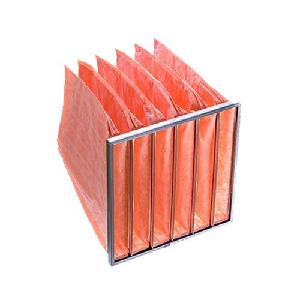 Air Filter, High Efficiency, Series: Multi-SAK Series G, 24 in Width, 15 in Depth, 24 in Height, 13 MERV, 180 F, Galvanized Steel Frame, 85 % Efficiency, 6 Pockets, 1.5 in-WG Final Resistance, Microfiber Glass Media