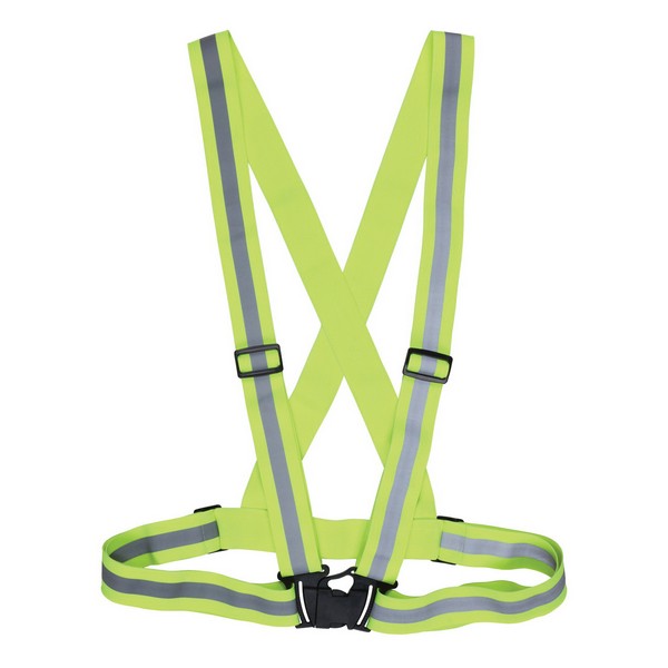 Sash, Fully Adjustable, Series: General Purpose, Universal, Hi-Viz Fluorescent Lime, Polyester