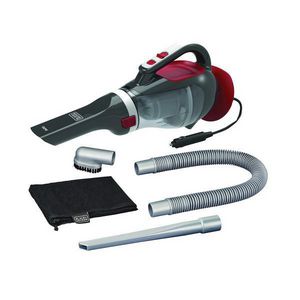 Automotive Handheld Vacuum, 1-Speed Bagless, 20.6 oz Tank, 12.5 W Power, 12 VDC, 4 ft Hose, 16 ft Cord, Washable/VF110 Filter, 1.2 in W Cleaning Path, On/Off Switch Control