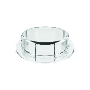 Carboy Cap Adapter, Closed, 83 mm Mouth, 3.2 in Diameter, 1 in Height, Polypropylene, Clear