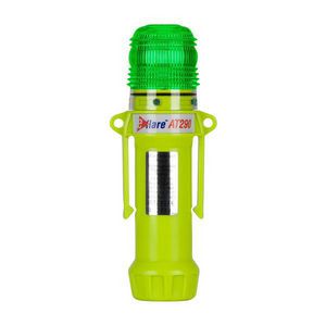 Safety and Emergency Beacon, Flashing/Steady-On, Series: 939-AT290, LED Lamp, Green, 165 to 185 fpm Flash, <gt/>20 hr Average Life, Specifications Met: ANSI Class 1, NFPA Division 2/Zone 2, PROP65: <lt/>warning message<gt/>, ABS Plastic Housing Mater