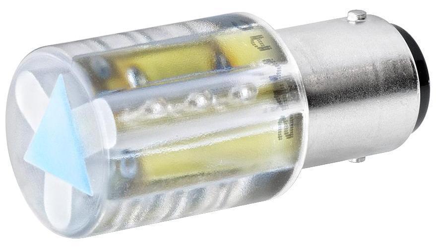 Optical Module, Series: 8WD44, 230 VAC, BA15d Base, For Use With: 50 mm and 70 mm Dia Signaling Column, LED Bulb, 0.25 cd, Green, 20 mm W x 45 mm H
