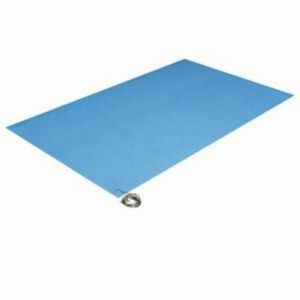Anti-Fatigue Mat, Anti-Static, Series: 910, 12 ft Length, 3 ft Width, 3/8 in Thickness, Royal Blue, Zedlan Foam, Textured Surface, Dry Surface, Zedlan Foam Base, Beveled Edge