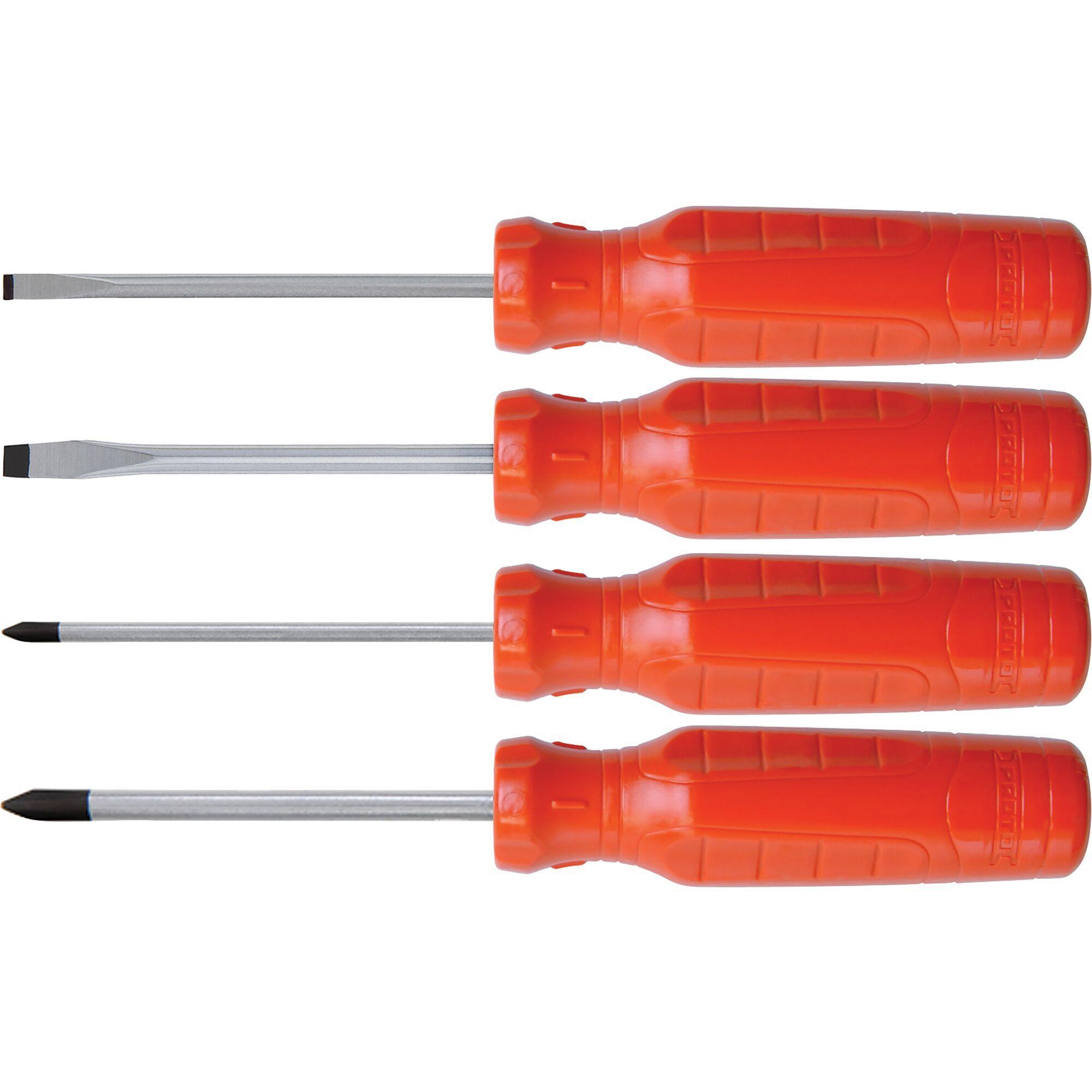 4pc Screwdriver Set Sltd & Phillips