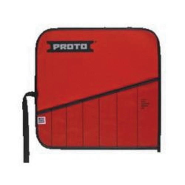Tool Pouch, For Use With: J3700A Flare Nut Wrench Set, J3700AT Flare Nut Wrench Set, J3800A Flare Nut Wrench Set, 7-Pocket, Canvas, Red, 10-29/32 in L x 6-5/16 in W x 3/16 in H