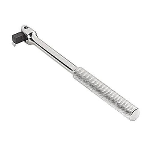 Socket Handle, 3/8 in Drive, 8-1/2 in Overall Length, Hinged Handle, ASME B107.500, ANSI B107.10M/AS 4283, Federal GGG-W-641E Specifications Met, Alloy Steel, Polished Chrome