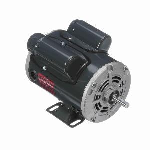 AC Motor, 0.25 HP, 115/230 VAC, 2.4/1.2 A, 60 Hz Frequency, 1 Phase, 1725 RPM Speed, 1 Speed, ODP Enclosure, 48 Frame, Selective CCW Rotation, 1.35 Service Factor, 18 ft-lb Torque, Rigid Base Mounting, 40 °C, Insulation Class: Class B, Rolled Steel