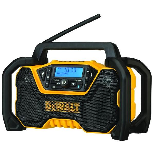 Jobsite Radio, Cordless, Bare Tool/Kit: Bare Tool, Quad Speaker, 12/20 V, 15 in W x 10 in H