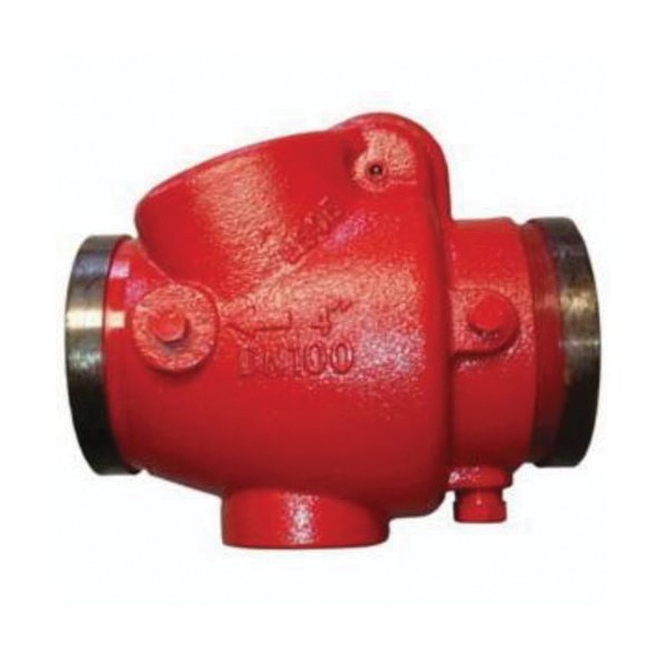 Spring Check Valve, 4 Inch Nominal, Grooved End Style, 250 psi Pressure, 70 °F, Media: Water, Brass Body