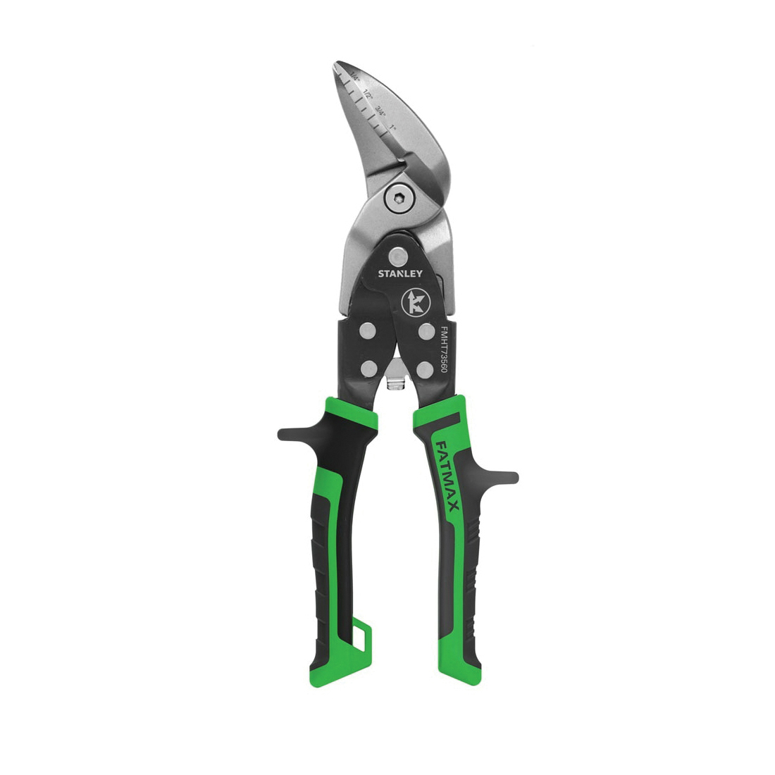 Aviation Snip, Cutting Capacity: 18 ga Cold Rolled Steel, 22 ga Stainless Steel, 1-9/50 in Length of Cut, Offset/Right Snip, 9-5/8 in Overall Length, Non-Serrated Blade, Chromium Vanadium Steel Blade, Ergonomic Handle, Cushioned Grip