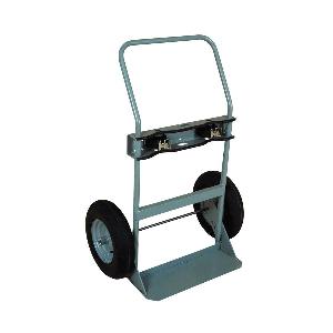 Cylinder Hand Truck, 1000 lb Load, 2 Cylinder, Pneumatic Wheel, 47 in Overall Height, 34 in Overall Width, 27 in Overall Depth, Steel