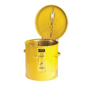 Dip Tank, 2 gal Capacity, 9-3/8 in Diameter, 10 in Height, Steel, Powder Coated, Yellow