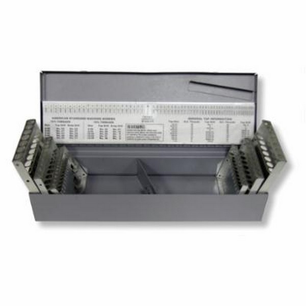 Drill Set Case, 1/16 to 1/2 in with 1/64 in Increments, A to Z, #1 to #60 Drill, Metal