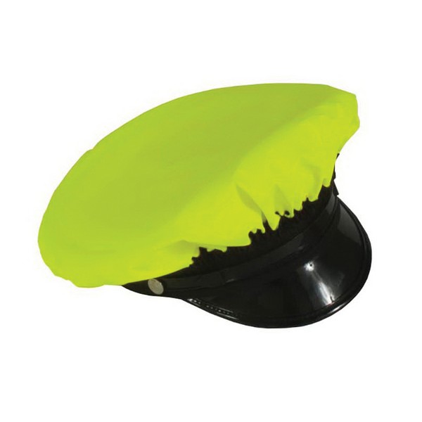 Cap Cover, Series: 475 Duty Series, Universal Size, Lime, Nylon/Polyurethane, Snap Closure, For Use With: Detachable Cape and 8-Point Police Cap