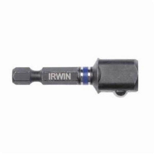 Impact Socket Adapter, Ball Lock, Yes Impact Rated, Measurement System: Imperial, Hex x Square Drive, 1/4 in Male Drive, 2 in Overall Length, Male x Male Adapter, Chrome Molybdenum Steel