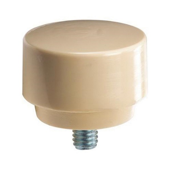 Surface Protective Hammer Tip, 2 in Tip Dia, Plastic Tip, Medium Hardness, Fits Hammers: Soft Face Hammer, Cream