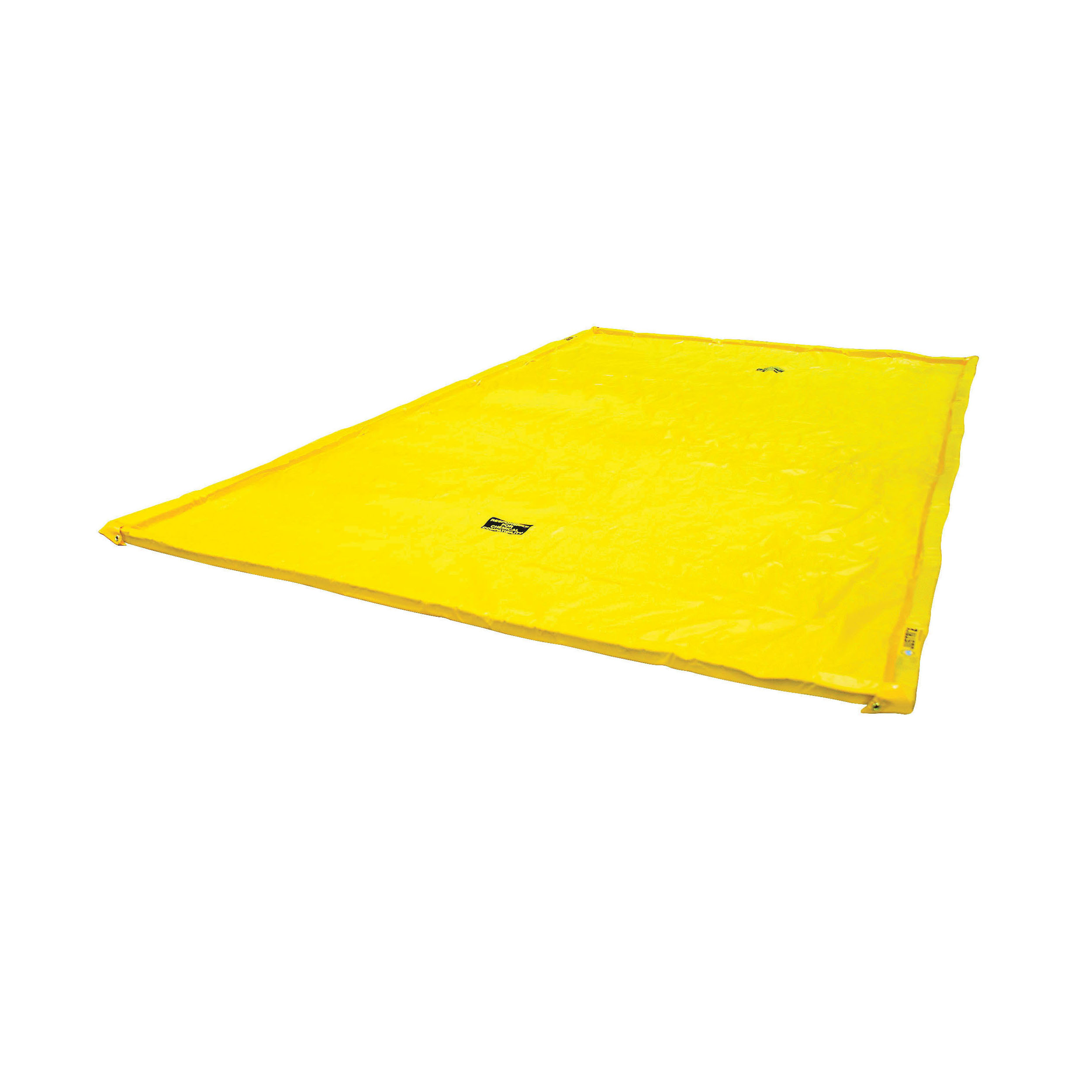 Maintenance Spill Berm, 220 gal Spill, 18 ft Length, 2 in Height, 10 ft Width, PVC Coated Fabric, Yellow