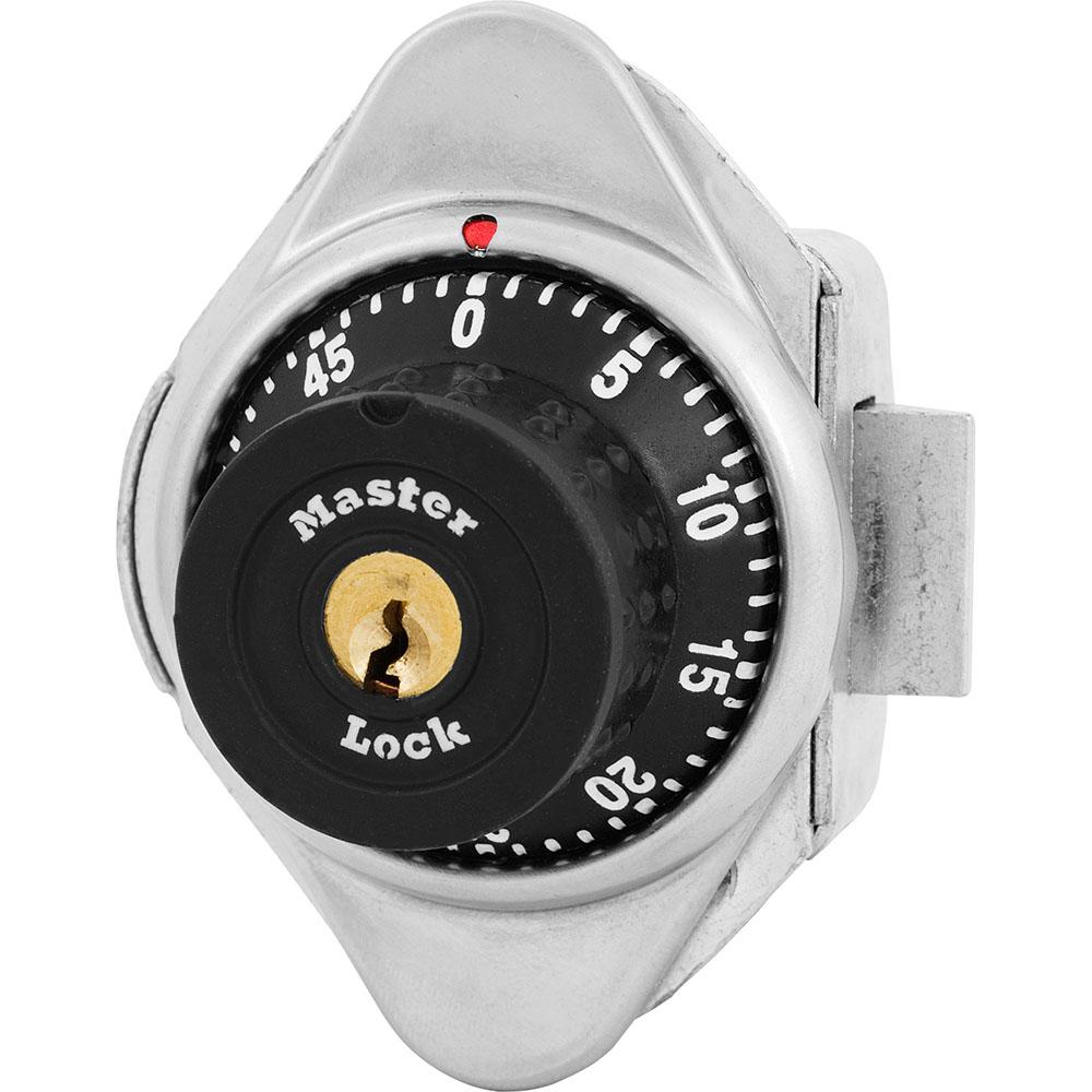 Locker Lock, Built In, Series: 1653, Hinged Door, Black Dial, 1-7/8 in Width, Metal, Control Key, Left Hand Locker Hinge
