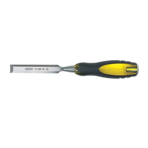 Wood Chisel, Bi-Material Short Blade, Beveled Tip, 5/8 in Tip, High Carbon Chrome Alloy Steel Tip, 5/8 in Blade Width, 9 in Overall Length, Ergonomic Handle, Yes Corrosion-Resistant, High Carbon Chrome Alloy Steel