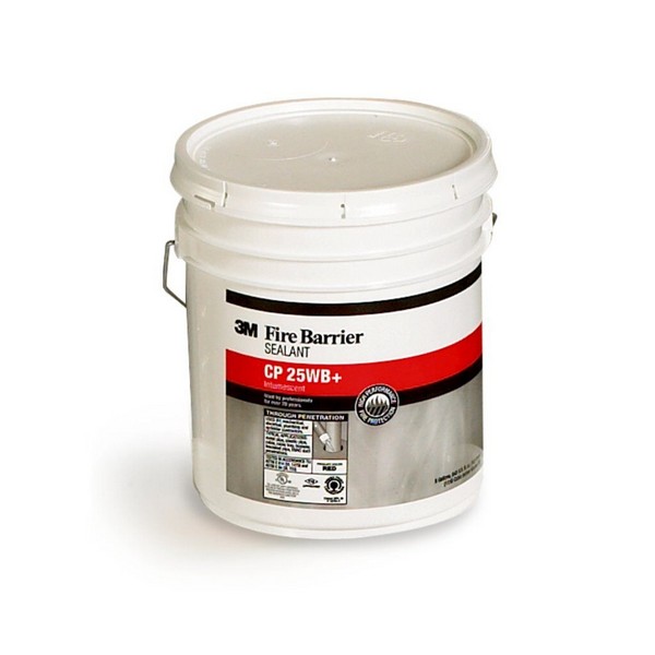 Fire Barrier Sealant, High Performance, Pail Container, 5 gal Container, Latex/Water Base