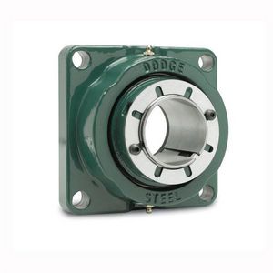Flange Mount Roller Bearing Unit, 1-15/16 Inch Bore, 4.07 Inch Bolt Center-to-Center Length, 5-3/4 Inch Diameter Bolt Circle, 4-Bolt Base Flange Mounting, 5.18 Inch Overall Length/Diameter, 3.15 Inch Overall Depth, 5.18 Inch Overall Height, Adapter Mounted Locking Device, Steel Bearing, Rubber Seal, 3520 RPM Maximum, -100 to 200 °F, Uncoated