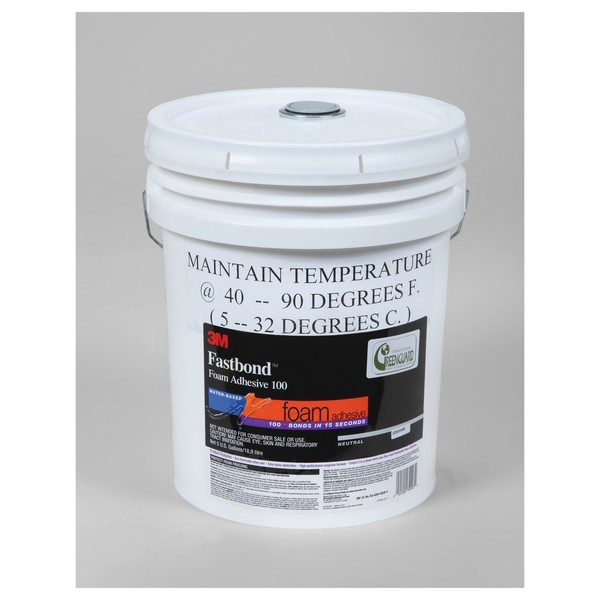 Foam Adhesive, 1-Part Low Strength Non-Flammable, Pail Container, 5 gal Container, Polychloroprene Base