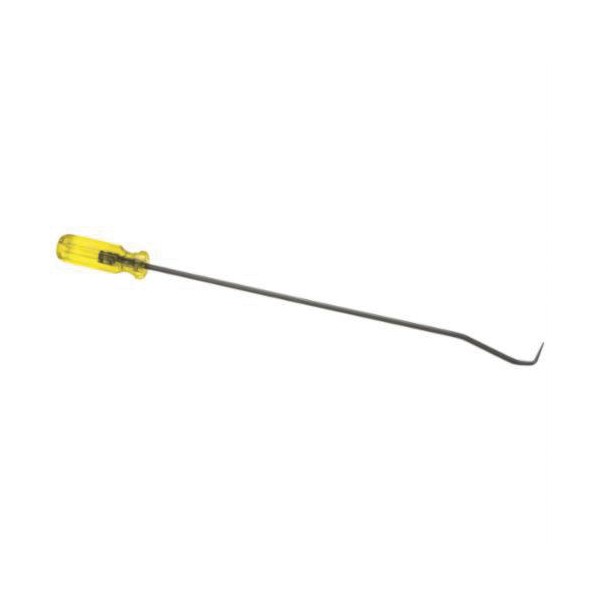 Hook Pick, Extra Long, 90˚ Tip, High Alloy Steel Tip, Black Oxide Tip, 4-Sided Handle, Acetate Handle, 17 in Shank Length, 1/4 in Shank Width, 21 in Overall Length, High Alloy Steel