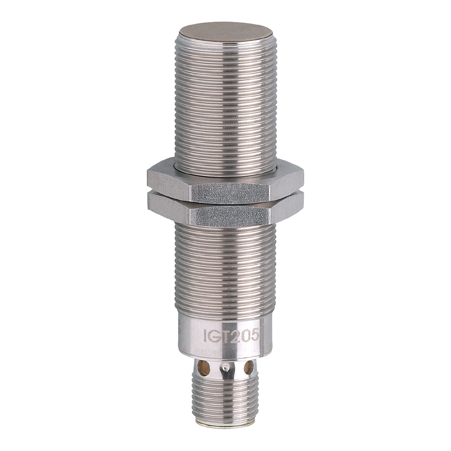 Inductive Sensor, 0 to 6.48 mm Sensing Distance, 8 mm Measuring, 10 Output, 10 to 36 V DC, 2 mA, M12 Connection, IP68/IP69K Enclosure, 0 to 100 °C, Flush Mounting, Steel