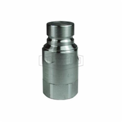 Flushface Female Plug, Series: DQC HT, 1-11 Nominal, Female BSPP, 1-3/4 Inch Hex, 3.54 Inch Length, 2920 psi, 316 Stainless Steel, 1.92 Inch Outside Diameter