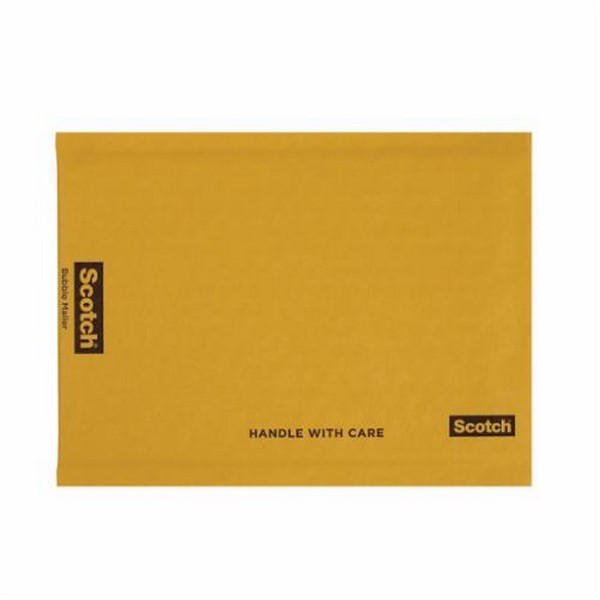 Bubble Mailer, Lightweight, 15-1/4 in Length, 10-1/2 in Width, Paper, Kraft, Self-Sealing Closure