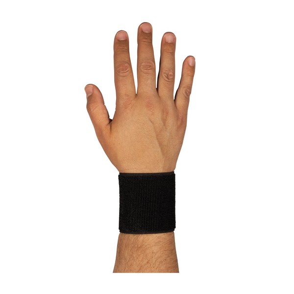 Wrist Support, Ambidextrous Stretchable, Series: 290-9010, Universal, Nylon/Spandex®, Hook and Loop Closure, Elastic Strap, Black