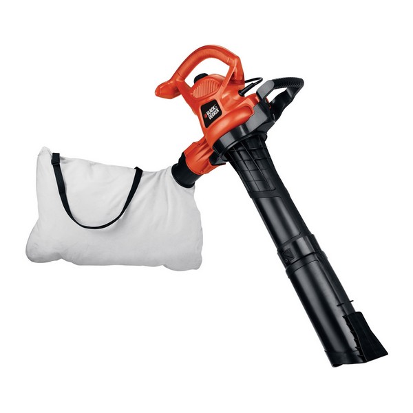 Electric Blower Vacuum, 3-in-1 Heavy Duty High Performance, 385 cfm, 120 VAC, 12 A, 69 dB Sound Level, 180/230 mph Speed, 2 Speed, Metal Impeller/Plastic Housing, Black/Orange
