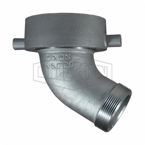 Tank Car Elbow, Style T, 120° Elbow, 3 x 5 Inch Nominal, MNPT x Railroad Tank Car, 8-1/16 Inch Length, Aluminum, 8-1/4 Inch Height, Domestic