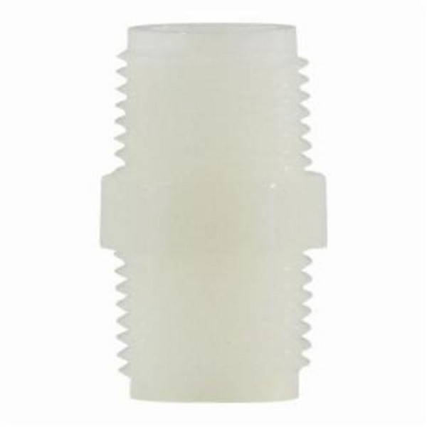 Hex Nipple, Nipple, 1/2 Inch Nominal, 125 psi, Nylon, White, -40 to 200 °F