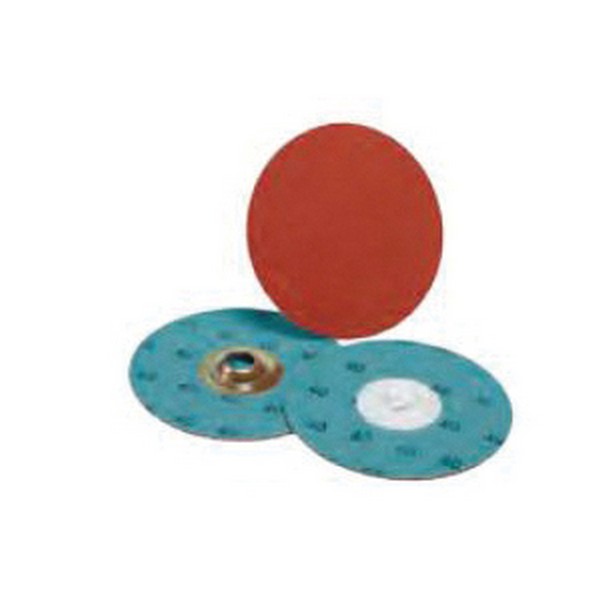 Coated Abrasive Quick-Change Disc, Type TSM Attachment, 4 Inch Diameter Disc, Ceramic Pro Abrasive, 60 Grit, Medium Grade, 2-Ply Cloth Backing, Y-Weight Backing Weight