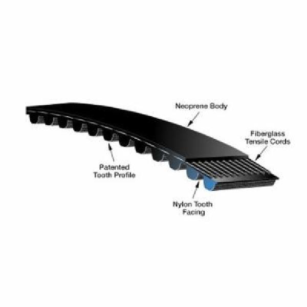 Synchronous Belt, Series: 9400, 113 Teeth, 5 mm Pitch, 565 mm Overall Length, 9 mm Width, Neoprene, Fiberglass Reinforced Material