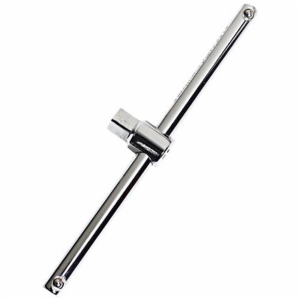 Socket Sliding Tee Handle, 1/2 in Drive, 12-15/16 in Overall Length, Alloy Steel, Full Polished