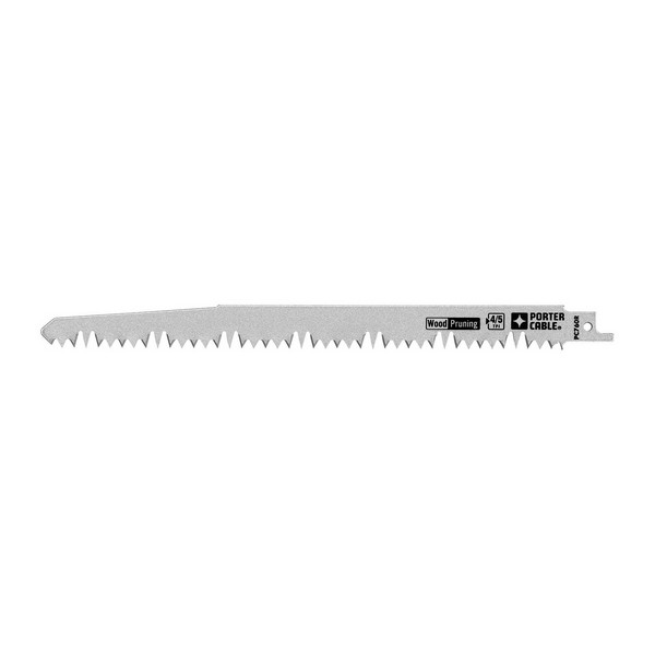 Reciprocating Saw Blade, 9 in Length, 4/6, U-Shank Tang, Bi-Metal/High Carbon Steel Cutting Edge, Bi-Metal/High Carbon Steel Body, Applicable Materials: PVC and Wood