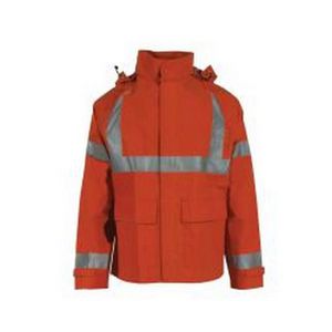 Jacket, Series: Petro Arc 207AJ, S Size, Safety Orange, Neoprene/Woven Nomex®, 45 in Chest, Hook and Loop/Upper Flap/Storm Flap Front/Zipper Front Closure, 2 Pockets, Resists: Chemical Splash, Electrical Arc Flash, Flash Fire and Harsh Weather, Speci